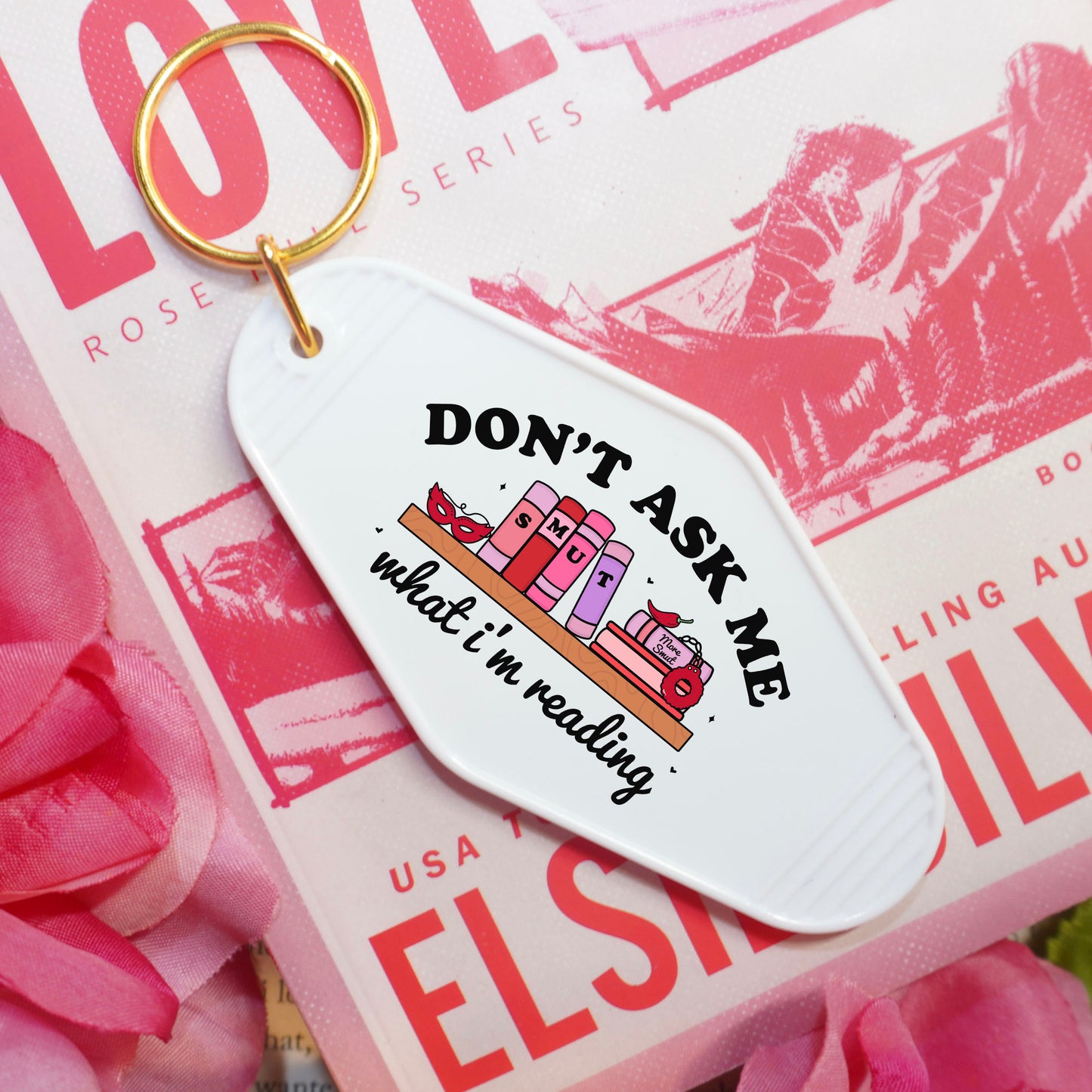 Don't Ask Me What I'm Reading  Motel Keychain