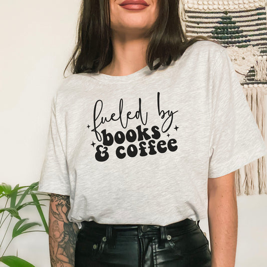 Fueled By Books And Coffee Gildan Softstyle Shirt