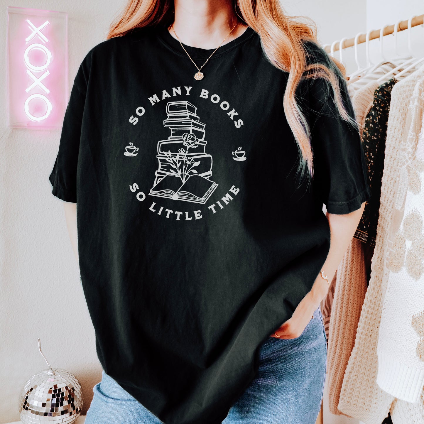 So Many Books So Little Time Comfort Colors Shirt | Bookish Heavyweight Tee for Readers and Bibliophiles