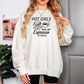 Hot Girls Run On Espresso And Books Lightweight Comfort Colors Sweatshirt