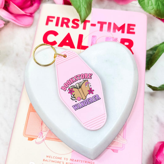 Bookstore Wanderer Motel Keychain