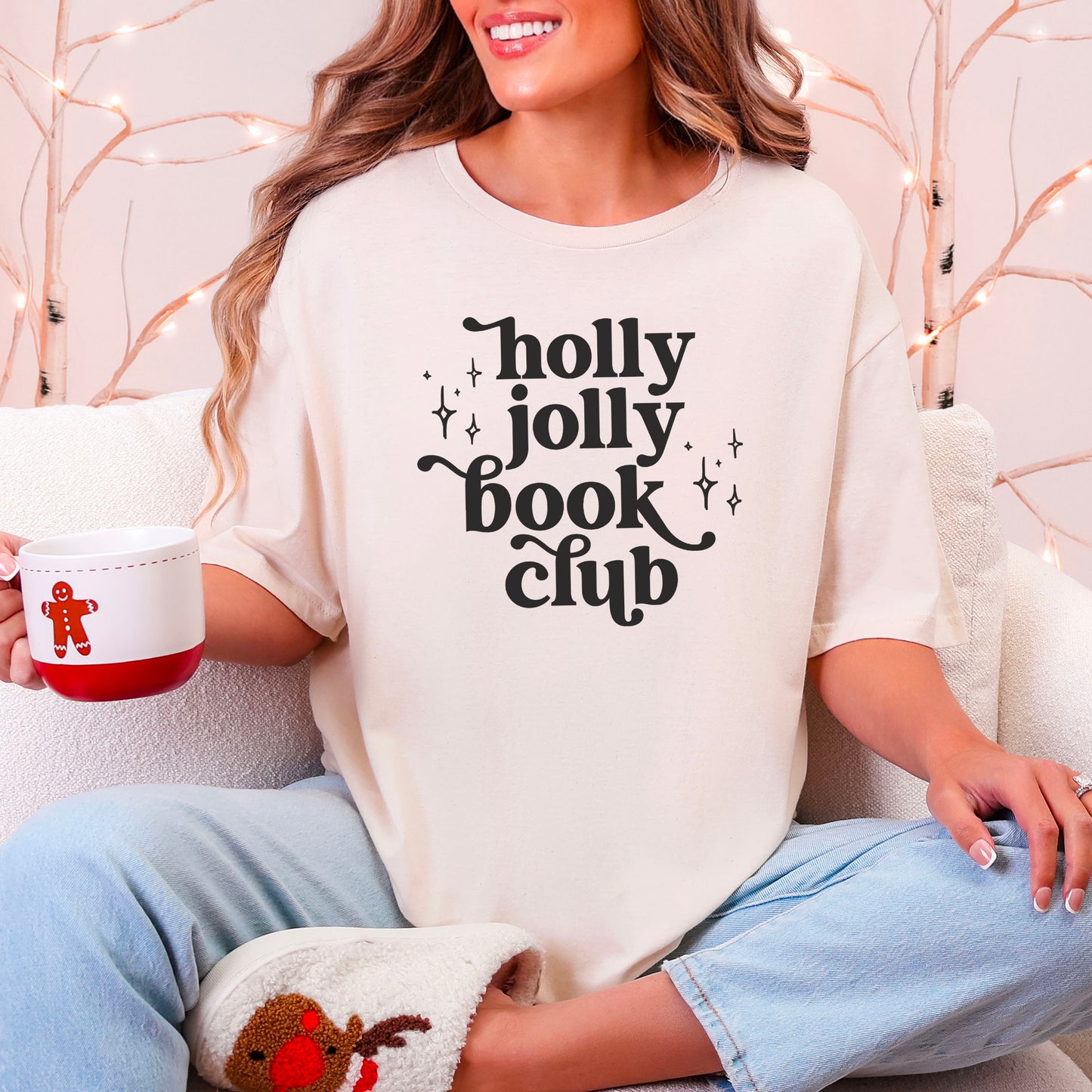 Holly Jolly Book Club Heavyweight Comfort Colors Shirt