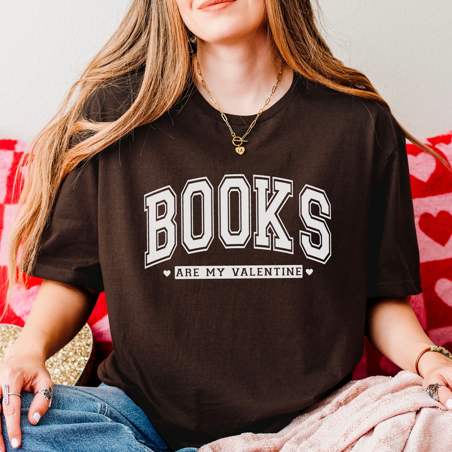 Books Are My Valentine Gildan Softstyle Shirt