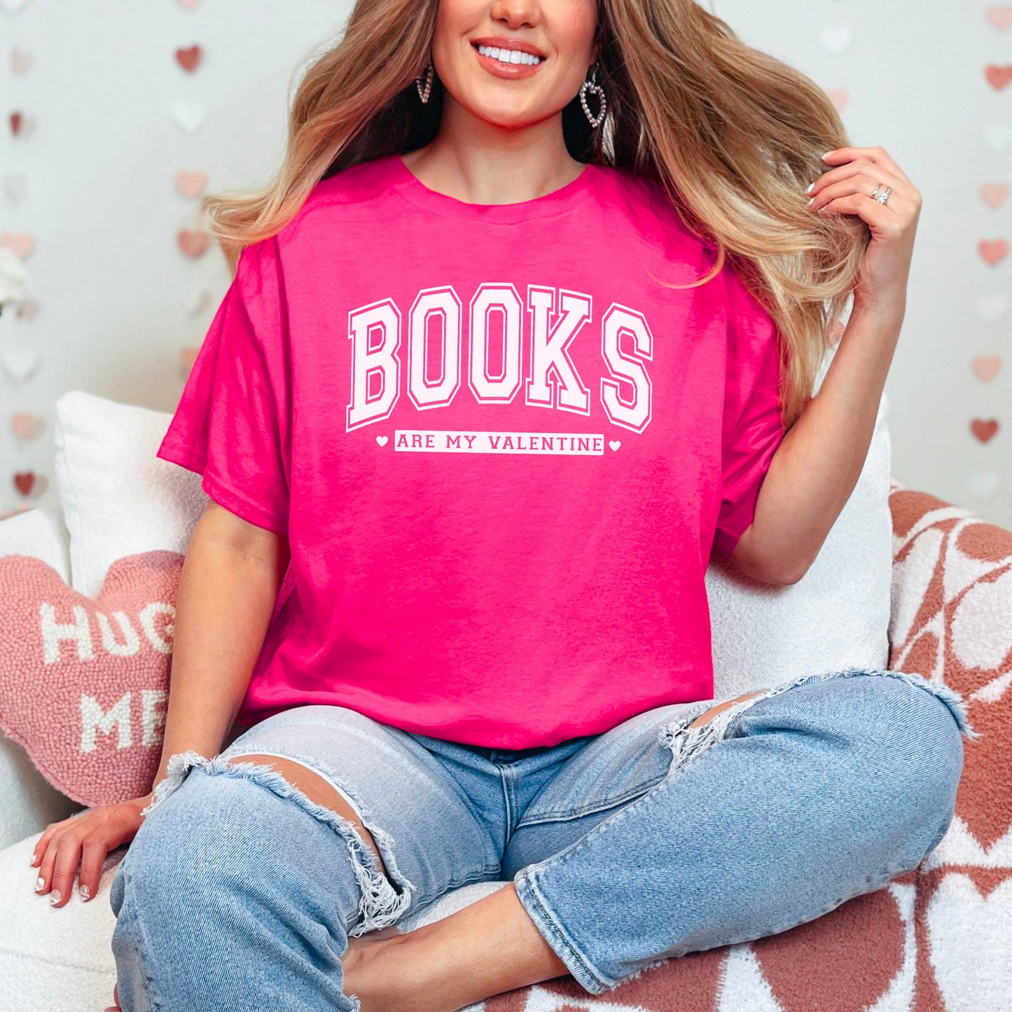 Books Are My Valentine Gildan Softstyle Shirt