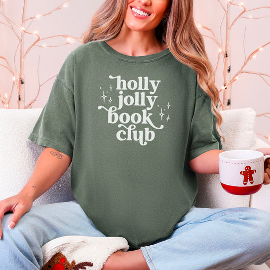 Holly Jolly Book Club Heavyweight Comfort Colors Shirt