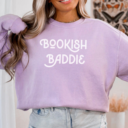 Bookish Baddie Comfort Colors Heavyweigth Sweatshirt
