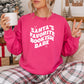 Santa's Favorite Bookish Babe Gildan Crewneck Sweatshirt