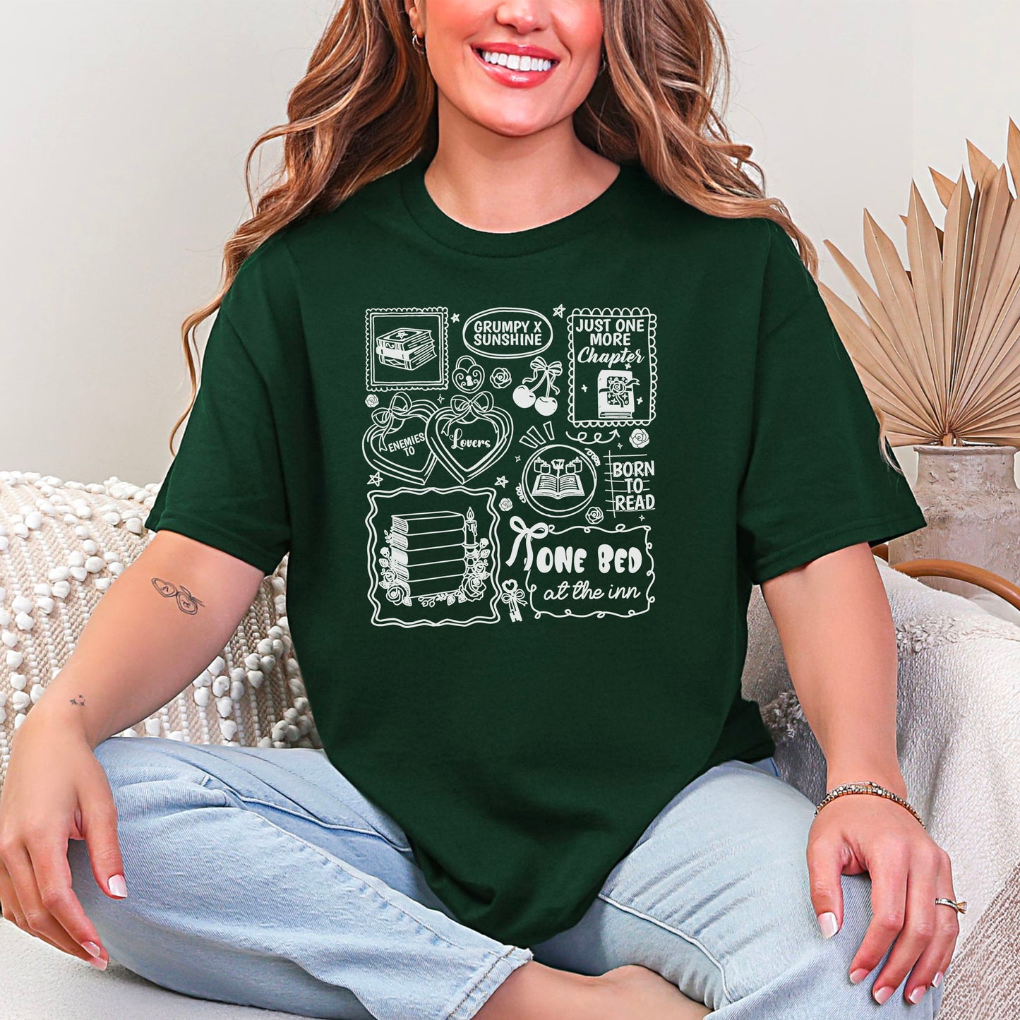 Bookish Romance Tropes Gildan Softstyle Shirt