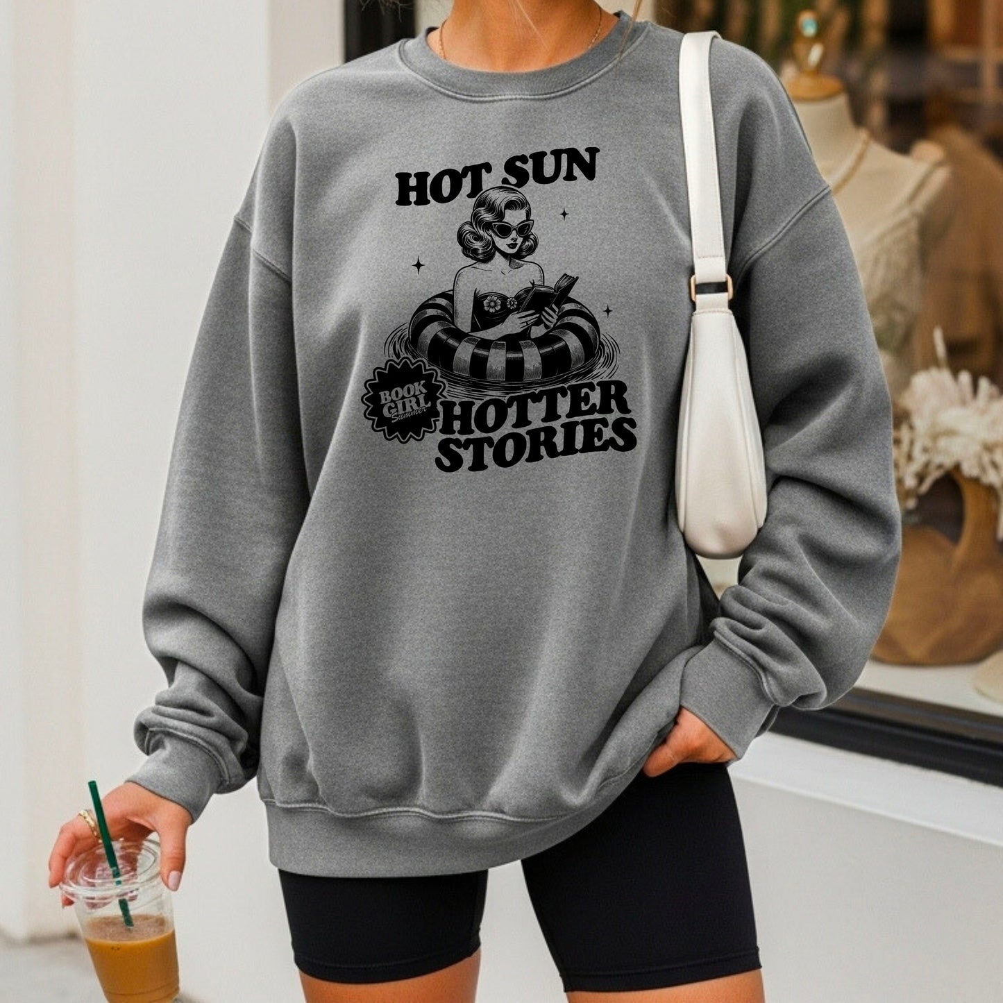 Hot Sun, Hotter Stories Lightweight Comfort Colors Sweatshirt
