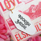 Bookish Baddie Retro Motel Keychain
