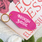 Bookish Baddie Retro Motel Keychain