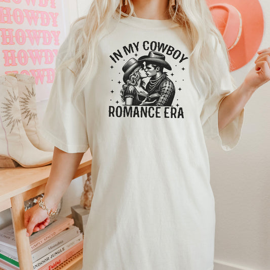 In My Cowboy Romance Era (Couple) Comfort Colors Shirt
