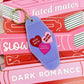 Reader Candy Hearts Retro Motel Keychain