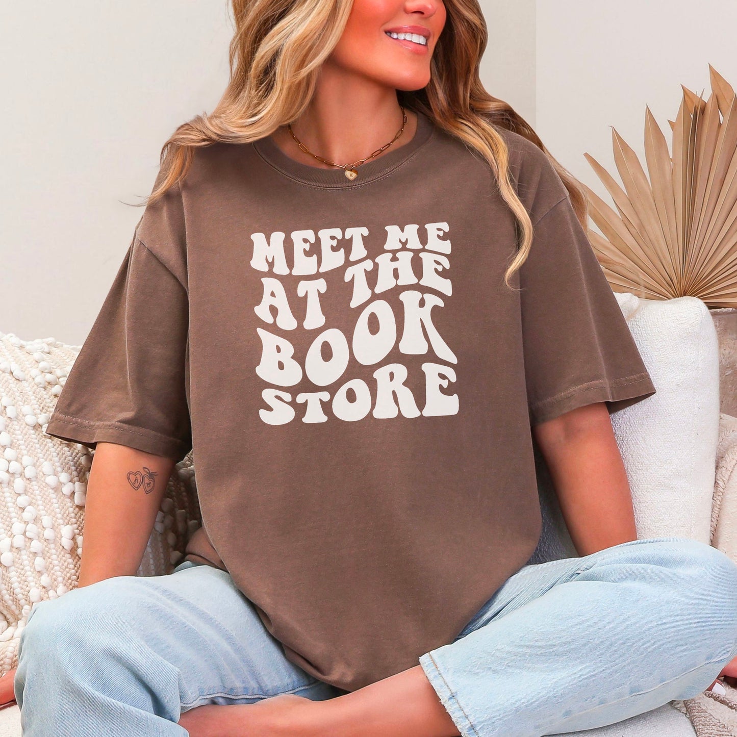 Meet Me at the Bookstore Comfort Colors Shirt | Premium Bookish Style, Perfect for Bookstore Trips