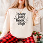 Holly Jolly Book Club Lightweight Comfort Colors Sweatshirt