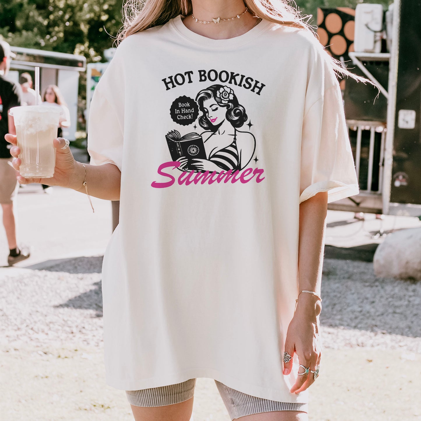 Hot Bookish Summer Premium Comfort Colors Shirt – Retro Summer Reading Tee