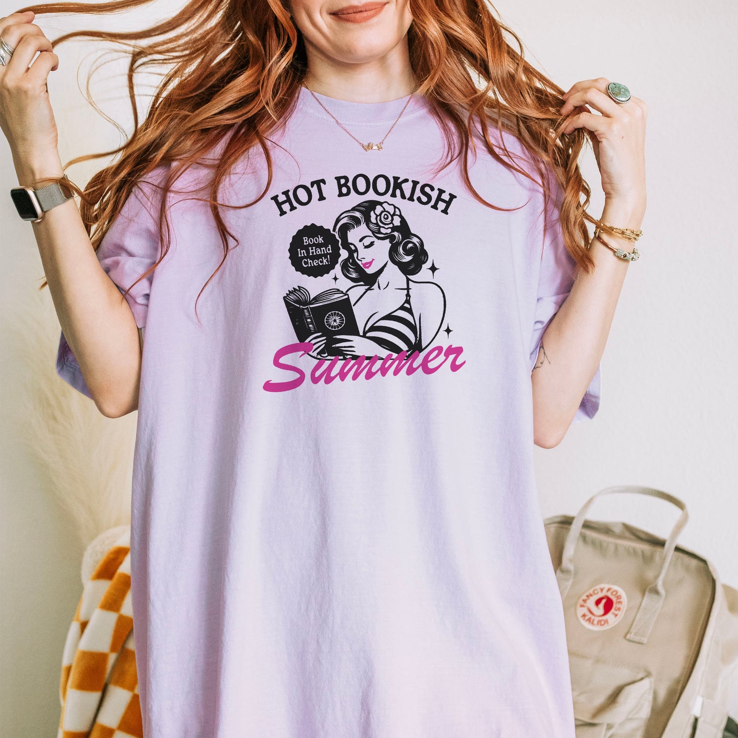 Hot Bookish Summer Premium Comfort Colors Shirt – Retro Summer Reading Tee