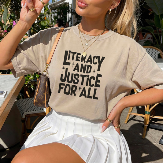 Literacy And Justice For All Gildan Softsyle Shirt