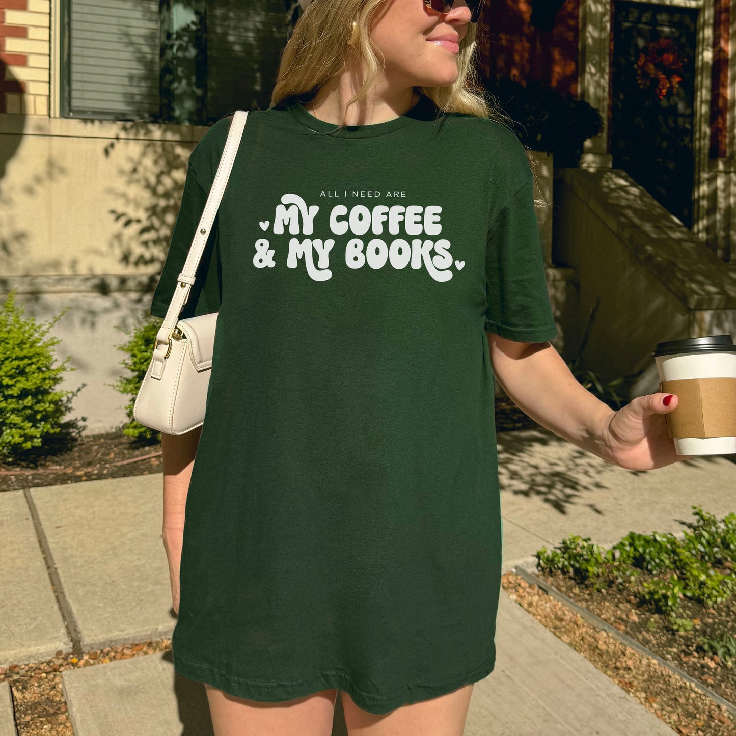 All I Need Are My Coffee & My Books Gildan Softstyle Shirt