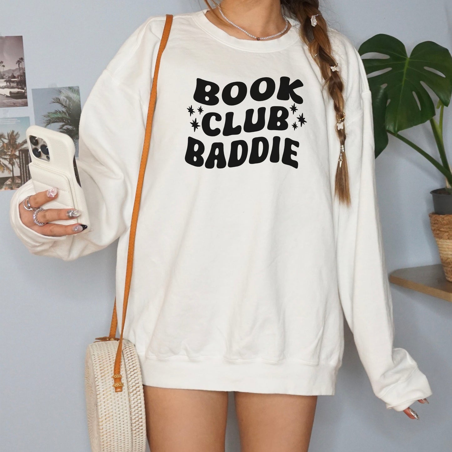 Book Club Baddie Comfort Colors Lightweight Sweatshirt