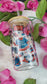 Hockey Romance Era Clear Glass Cup with Bamboo Lid & Straw